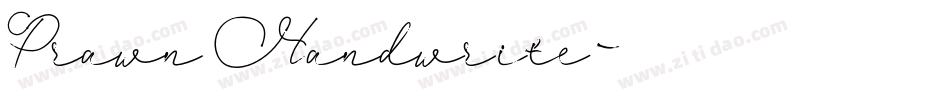 Prawn Handwrite字体转换